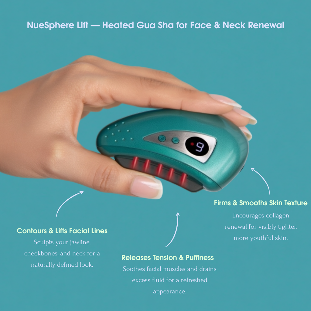 NueSphere Lift — Heated Gua Sha for Face & Neck Renewal