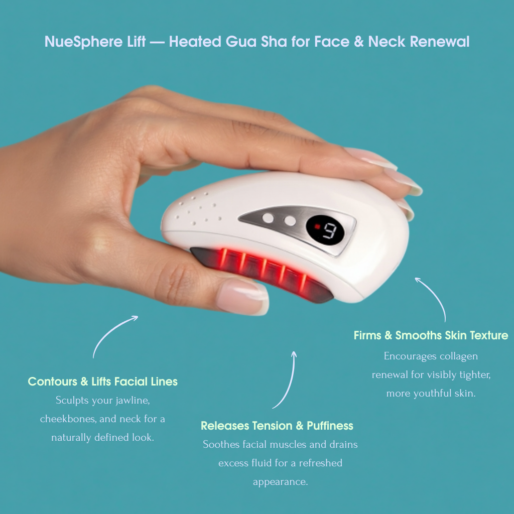 NueSphere Lift — Heated Gua Sha for Face & Neck Renewal