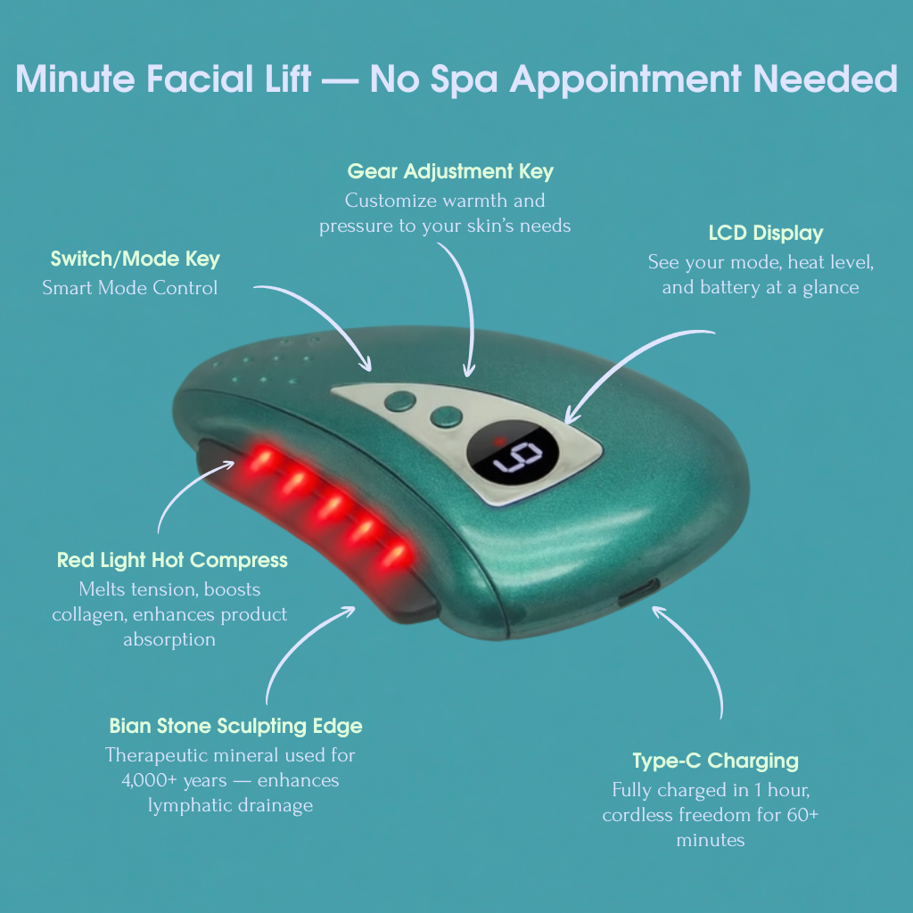 NueSphere Lift — Heated Gua Sha for Face & Neck Renewal